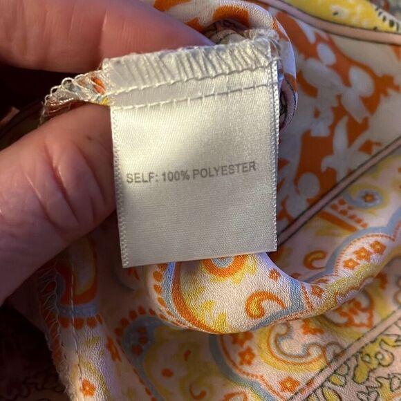 Rose & Olive 1X yellow and pink blouse - 2786 - Picture 4 of 4